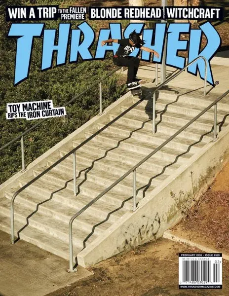 Thrasher februar 2008 bladet samlernummer back issue