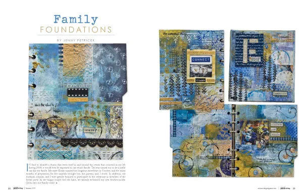 Stampington Art Journaling Summer 2019 blad PDF mixed media