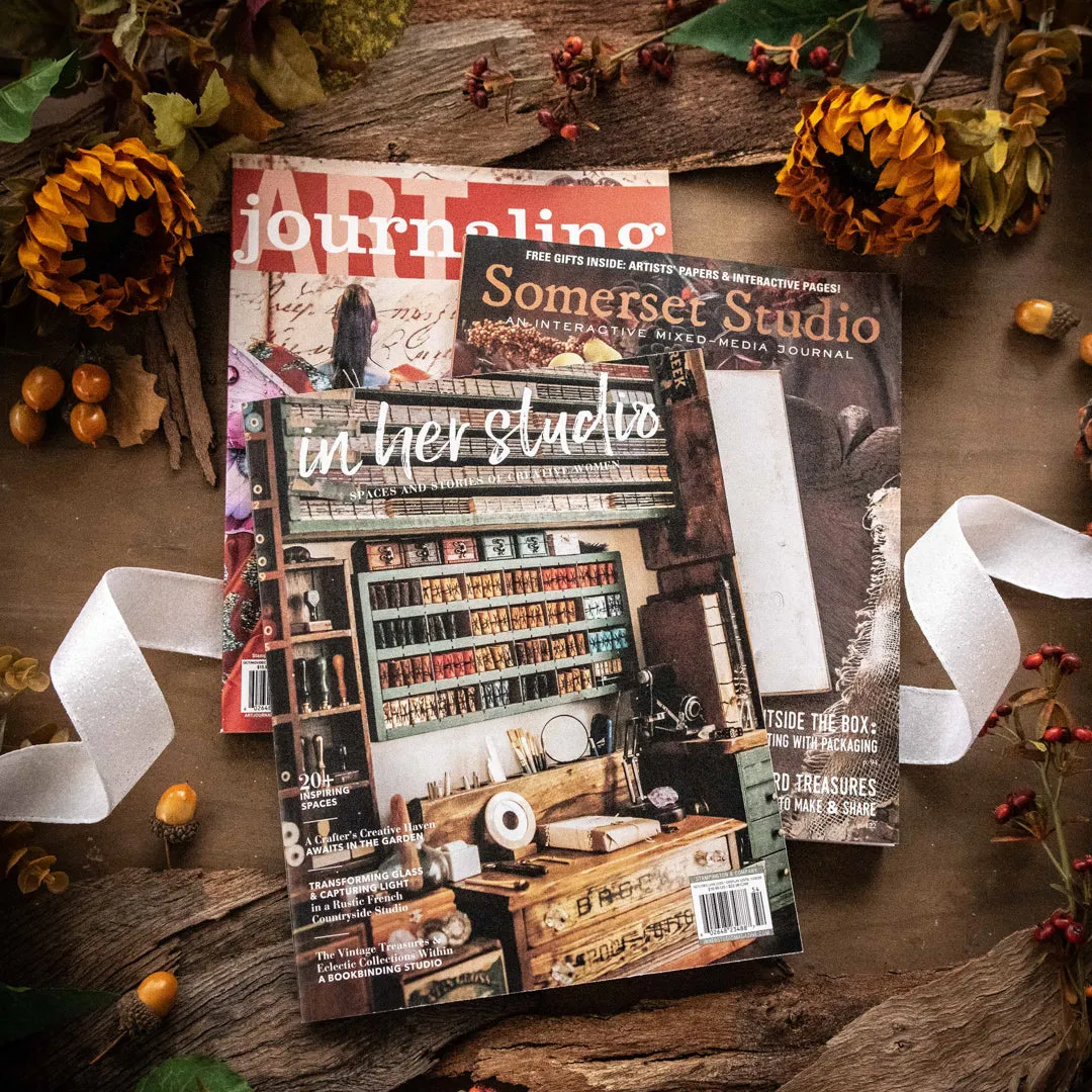 Stampington Seasons of Creativity Bundle blad 3-pakning jul