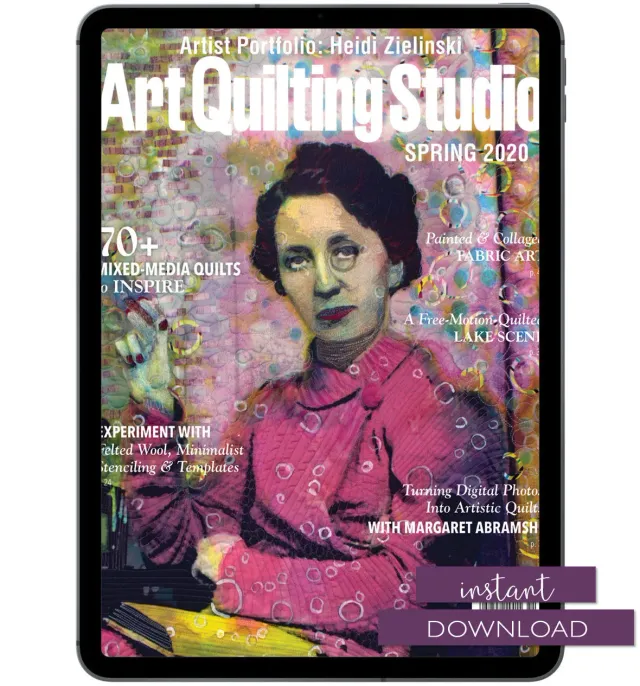 Stampington Art Quilting Studio Spring 2020 blad digital PDF