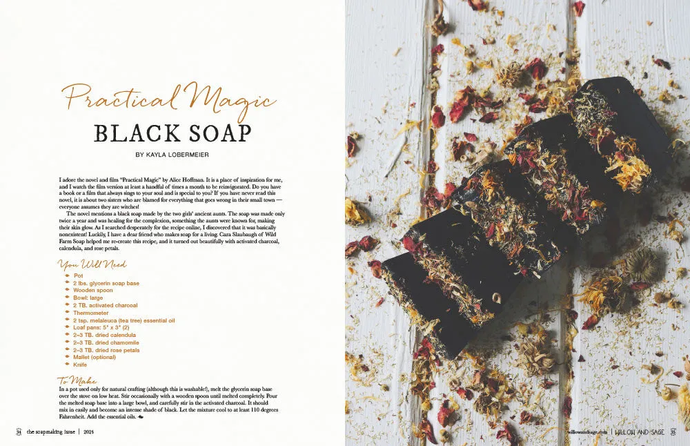 Stampington Willow and Sage Soapmaking 1 blad pdf såpe