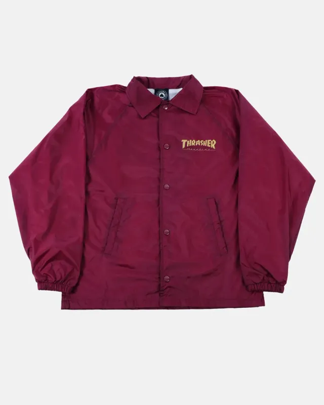 Thrasher Pentagram coachjakke bordeaux nylon