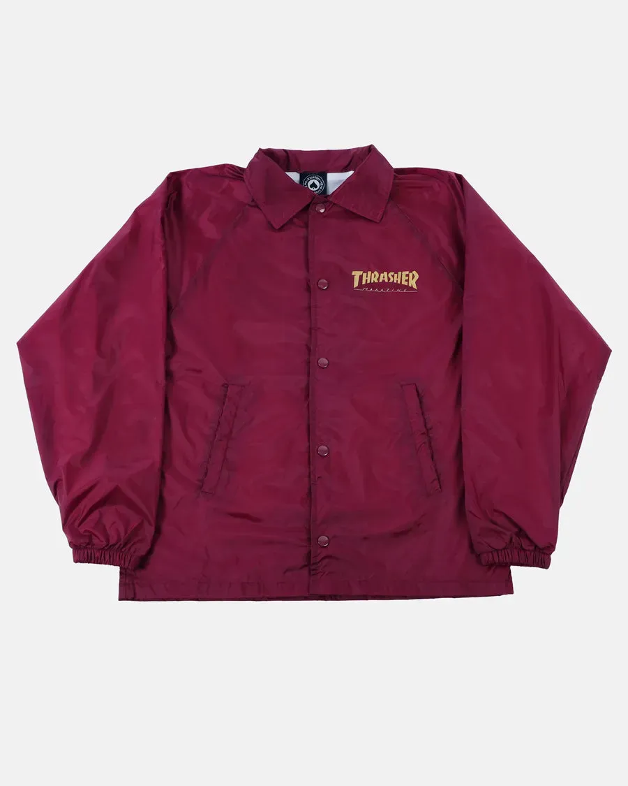Thrasher Pentagram coachjakke bordeaux nylon
