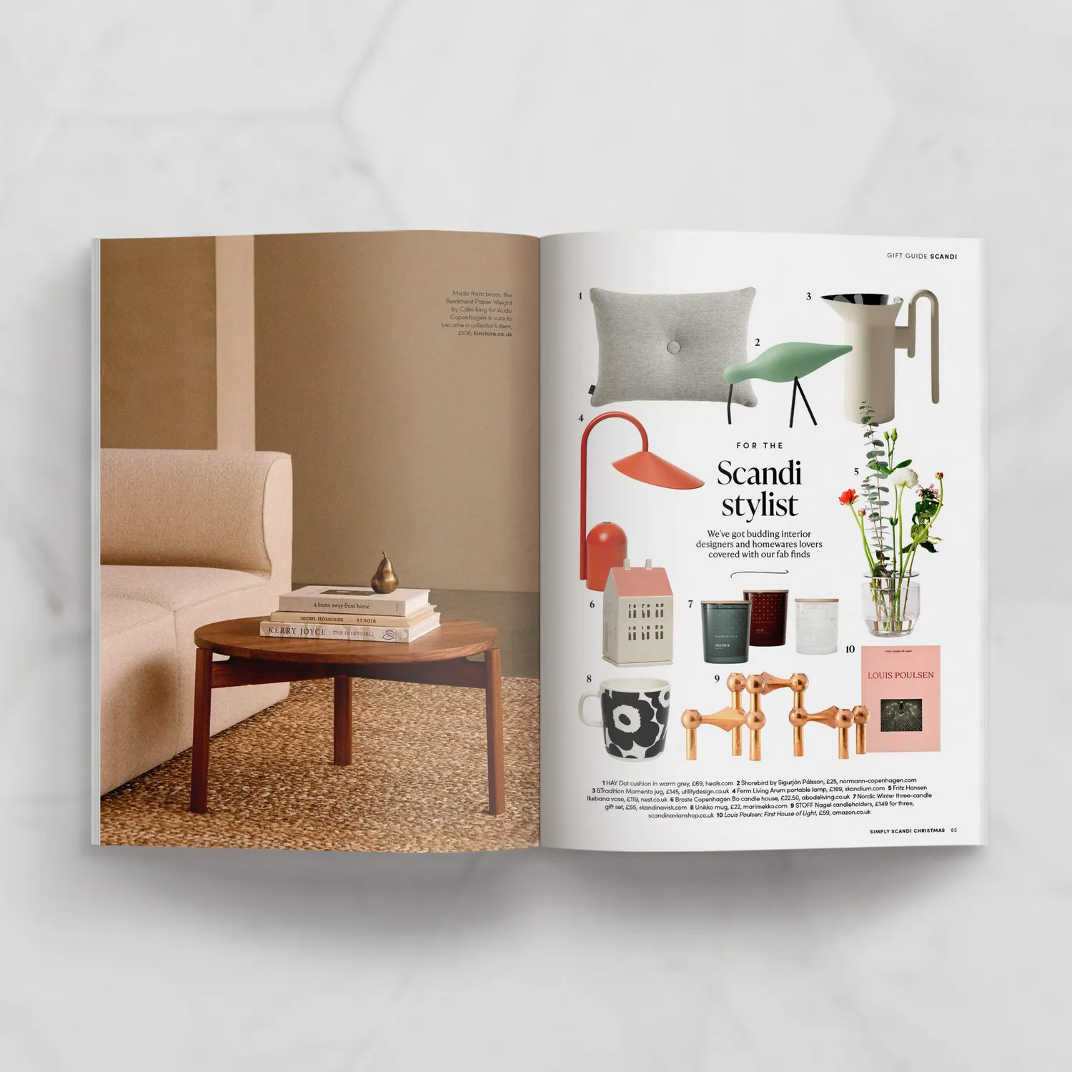 Simply Scandi Christmas Special 2024 blad papir jul