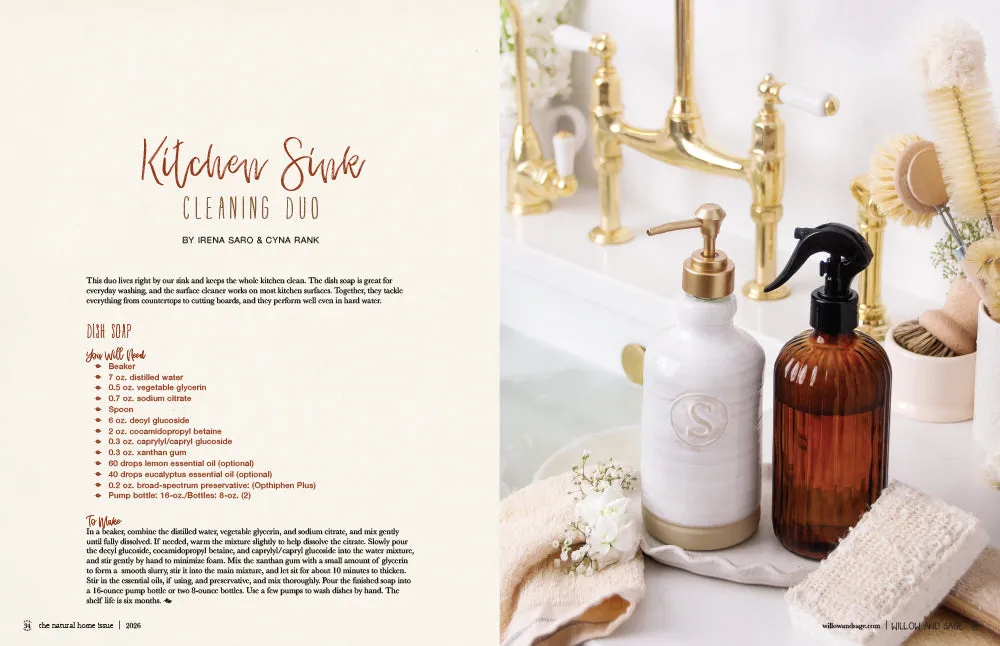 Stampington Willow and Sage Natural Home 7 blad nedlasting