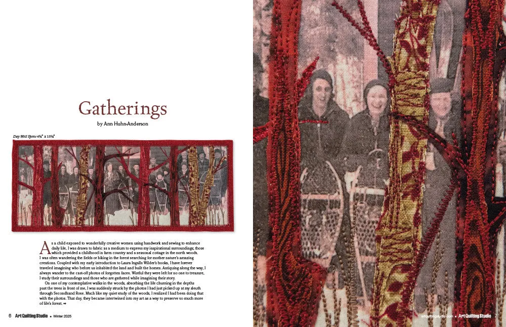 Stampington Art Quilting Studio Winter 2025 nedlasting quilt