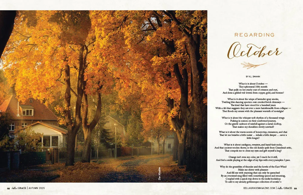 Stampington Bella Grace Issue 45 blad 160 sider høstkos