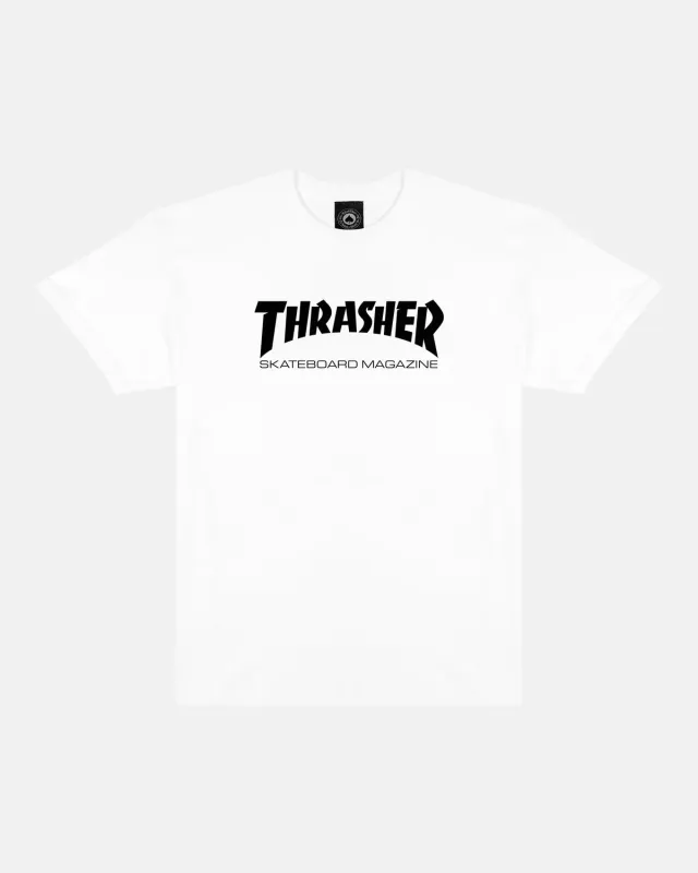 Thrasher Skate Mag t-skjorte baby hvit bomull