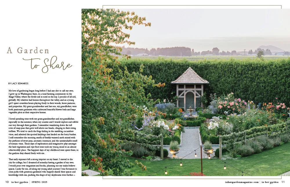 Stampington In Her Garden Spring 2025 blad hageglede