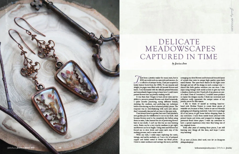 Stampington Belle Armoire Jewelry Winter 2022 blad smykker