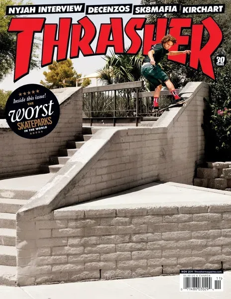 Thrasher november 2011 blad enkeltutgave Nyjah