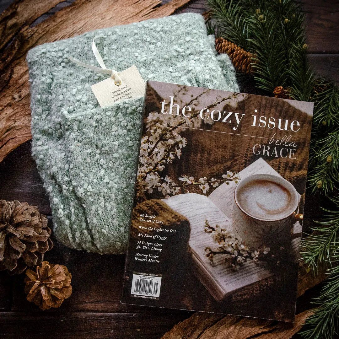 Stampington The Cozy Issue Volume 6 gavepakke sjal salvie