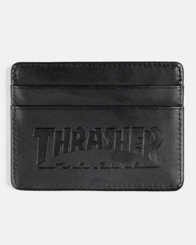 Thrasher Leather Card lommebok skinn svart