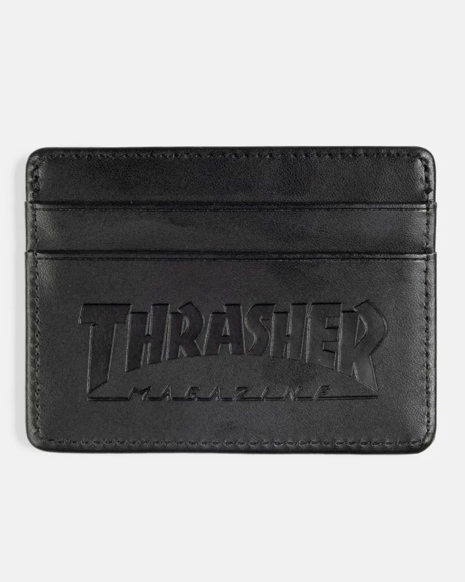 Thrasher Leather Card lommebok skinn svart