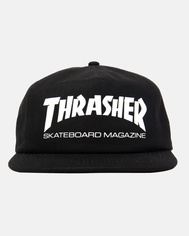 Thrasher Skate Mag snapback caps svart/hvit bomull
