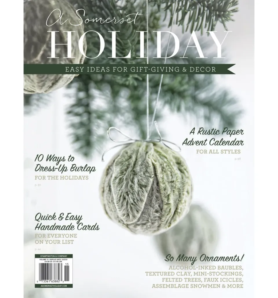 Stampington A Somerset Holiday Volume 15 blad digital jul