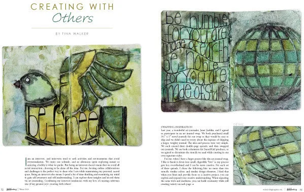 Stampington Art Journaling Winter 2020 blad digital utgave
