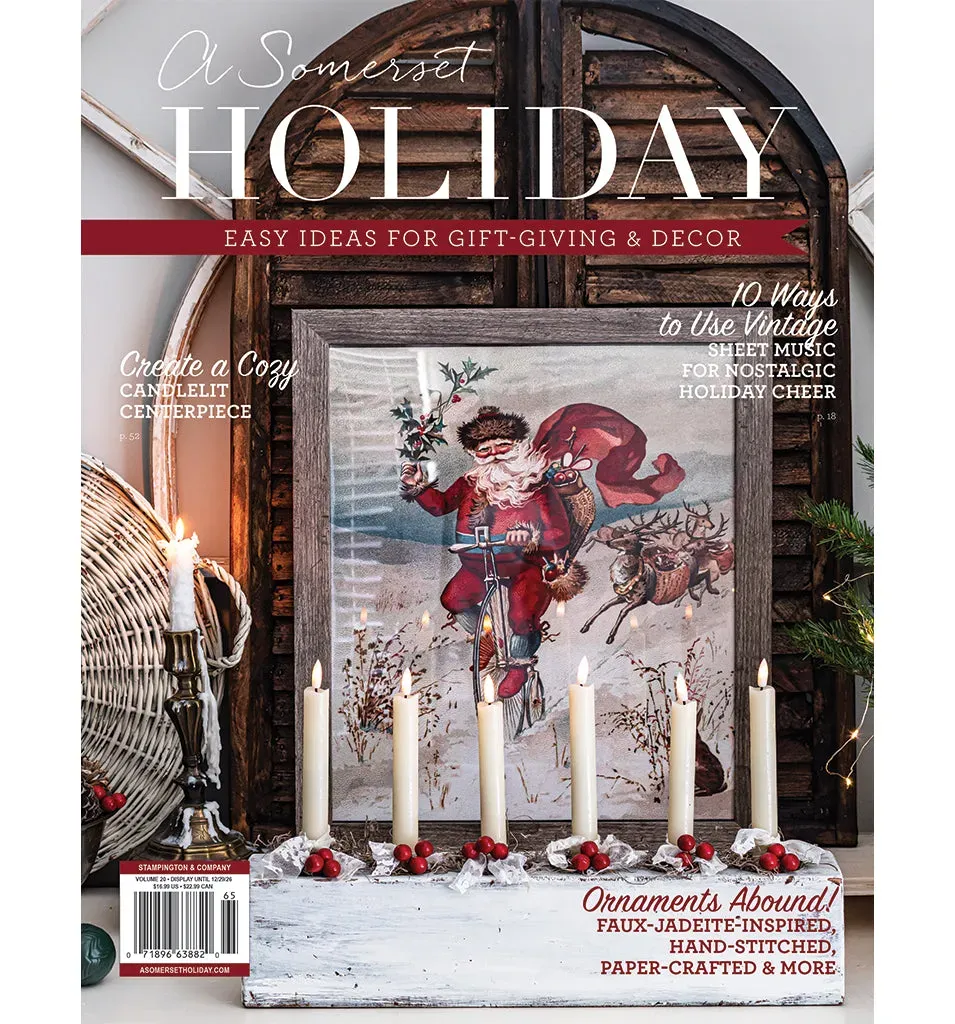 Stampington A Somerset Holiday 20 bladet jul 2024 hobby