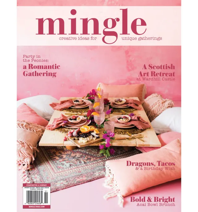 Stampington Mingle blad vår 2020 selskap og pynt