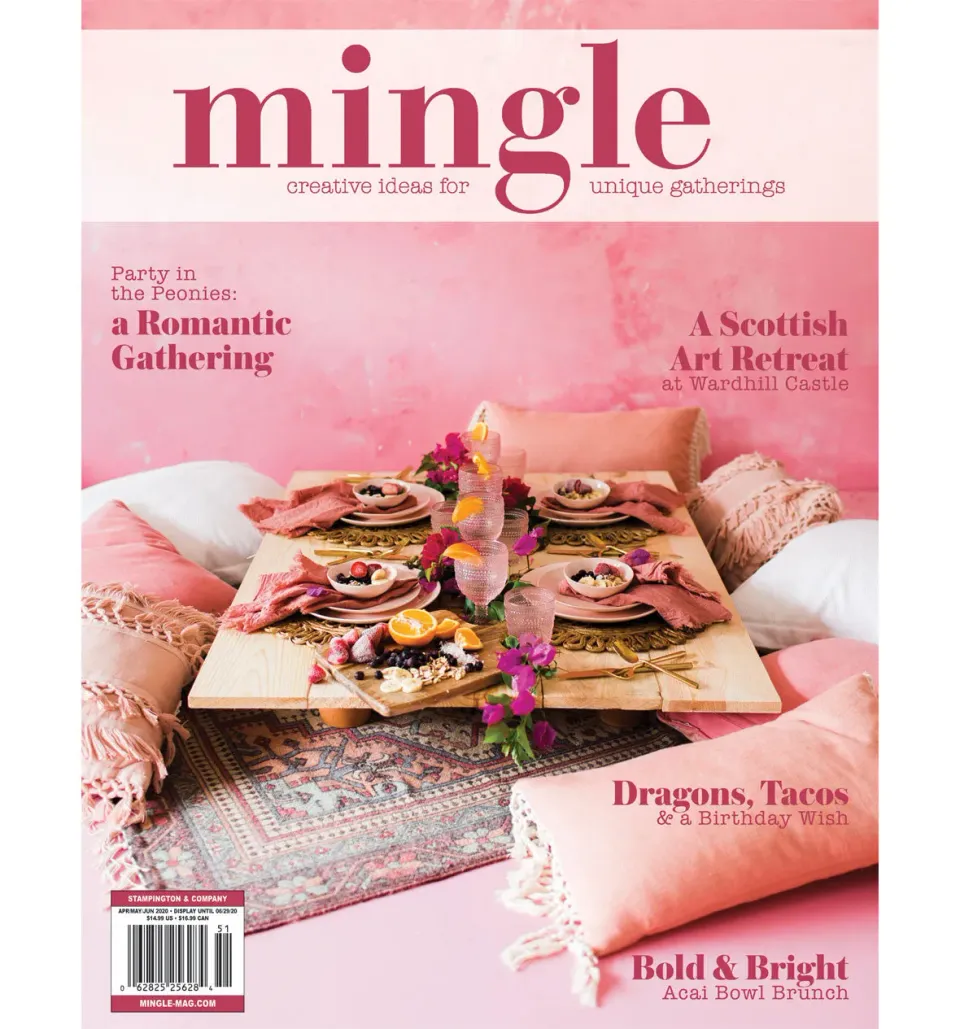 Stampington Mingle blad vår 2020 selskap og pynt