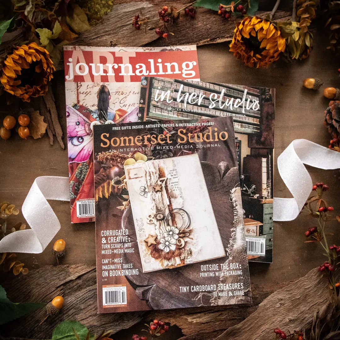 Stampington Seasons of Creativity Bundle blad 3-pakning jul