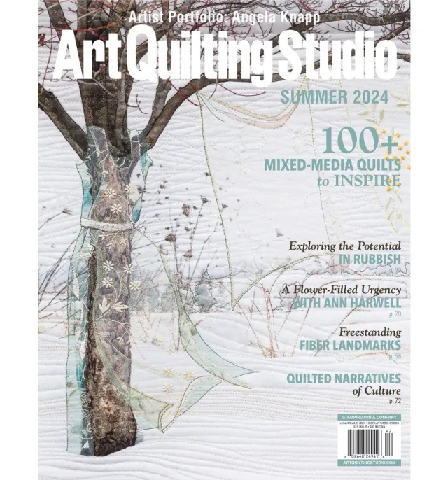 Stampington Art Quilting Studio Summer 2024 blad 144 sider