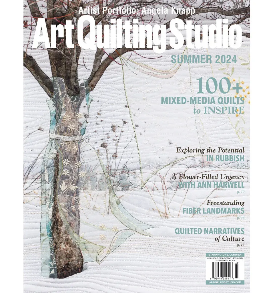 Stampington Art Quilting Studio Summer 2024 blad 144 sider