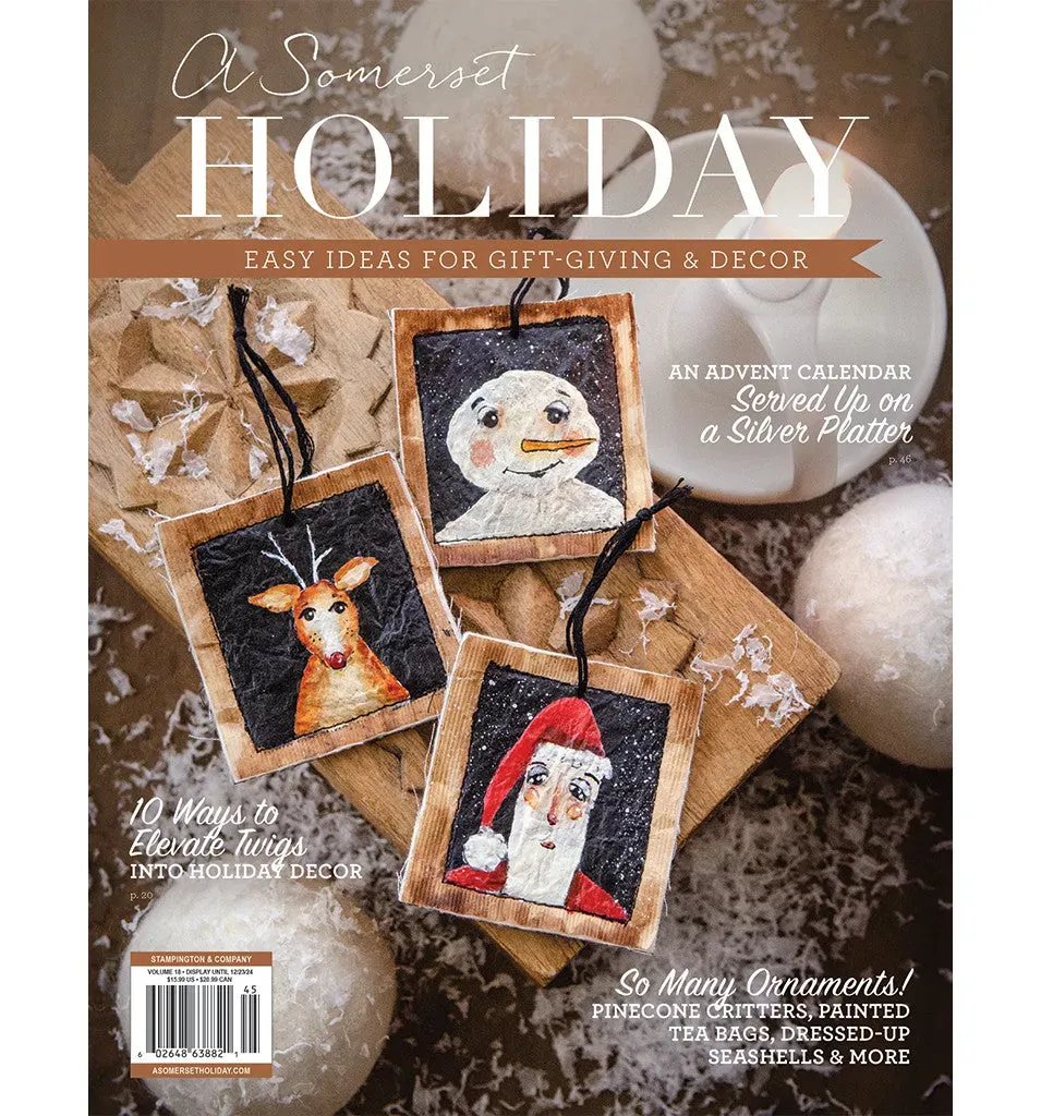 Stampington Somerset Holiday blad vol 18 juleverksted
