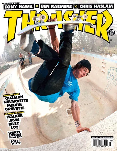 Thrasher Magazine mars 2011 blad skateboard