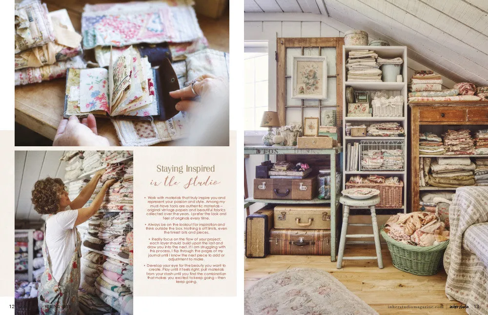 Stampington In Her Studio abonnement kunstblad 4 nummer