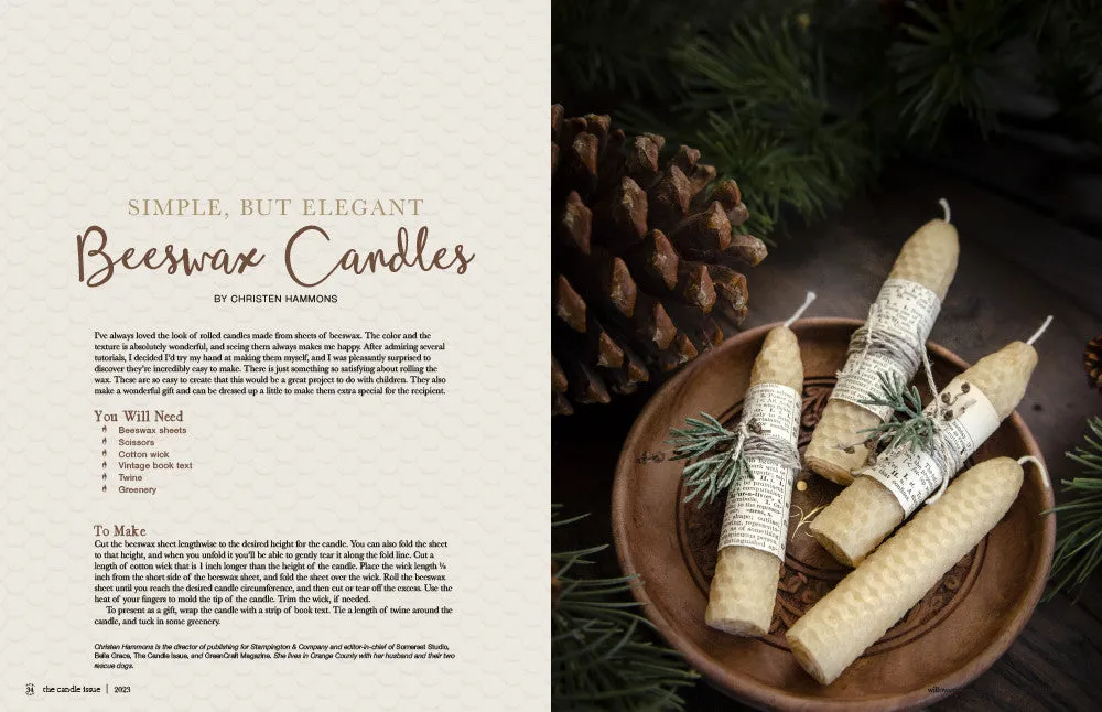 Stampington The Candle Issue Volume 3 blad digital lysstøping