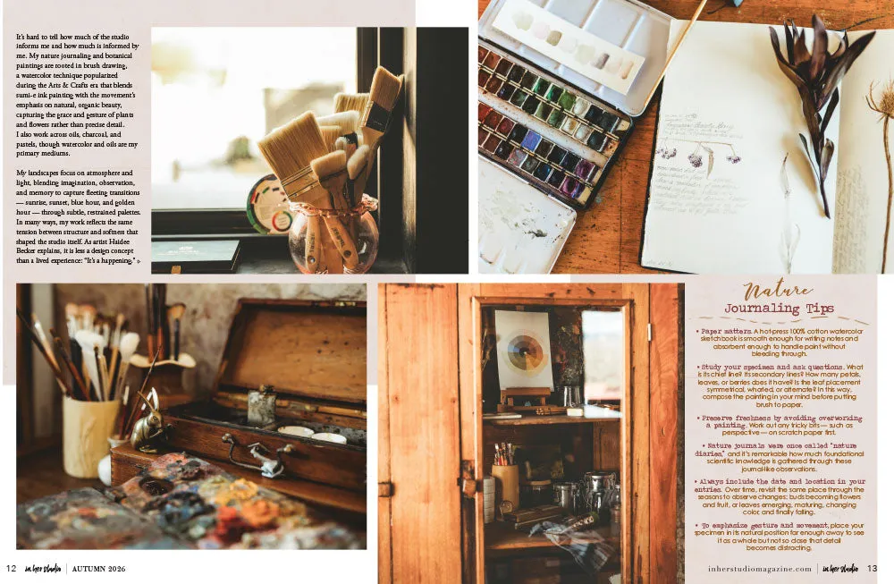 Stampington In Her Studio Autumn 2026 blad 160 sider