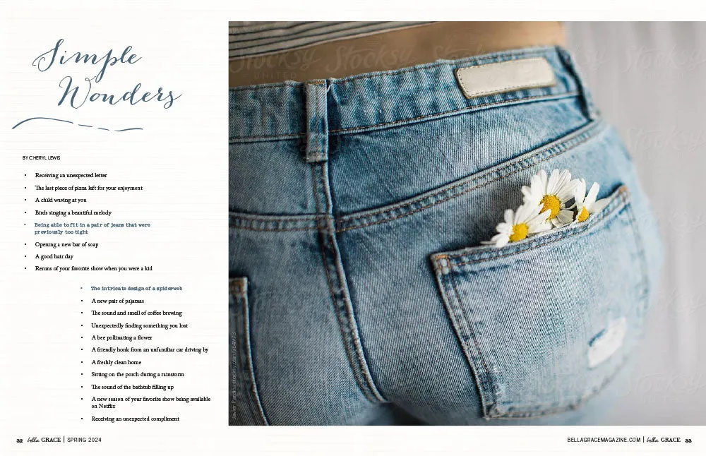 Stampington Bella Grace Issue 39 blad digital utgave hverdagsglede