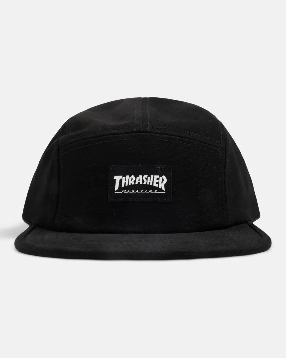 Thrasher 5 Panel caps svart bomull