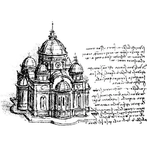 Stampington Cathedral stempel tre 4x3" da Vinci