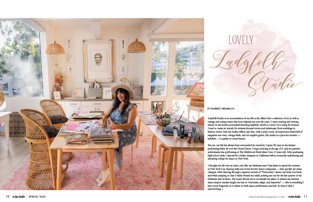 Stampington In Her Studio Spring 2025 blad atelier