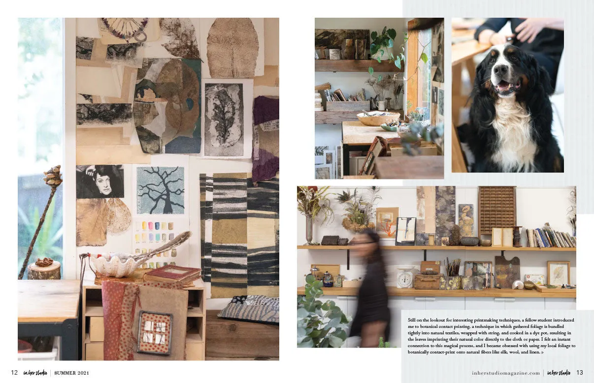 Stampington In Her Studio Summer 2021 blad PDF-nedlasting atelier