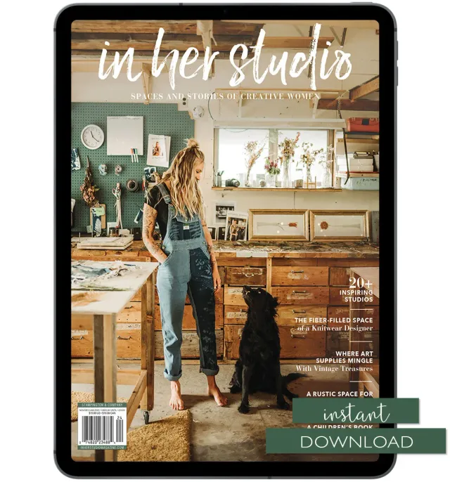 Stampington In Her Studio Winter 2023 blad PDF 160 sider