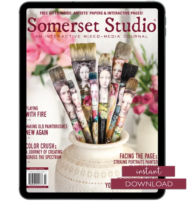 Stampington Somerset Studio Autumn 2024 e-blad PDF mixed-media