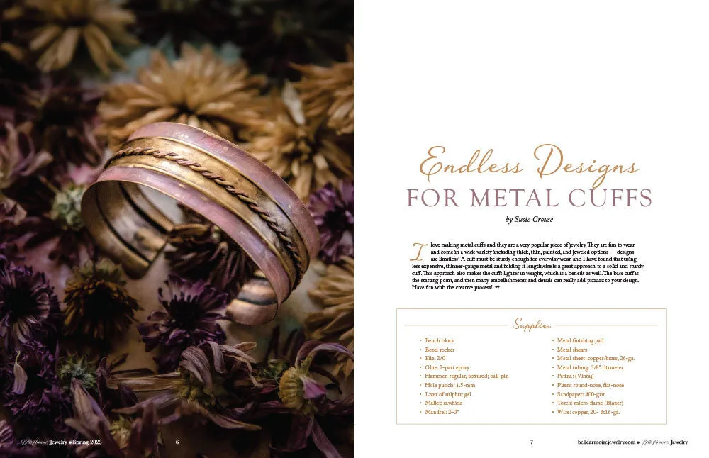 Stampington Belle Armoire Jewelry Spring 2023 blad pdf smykker