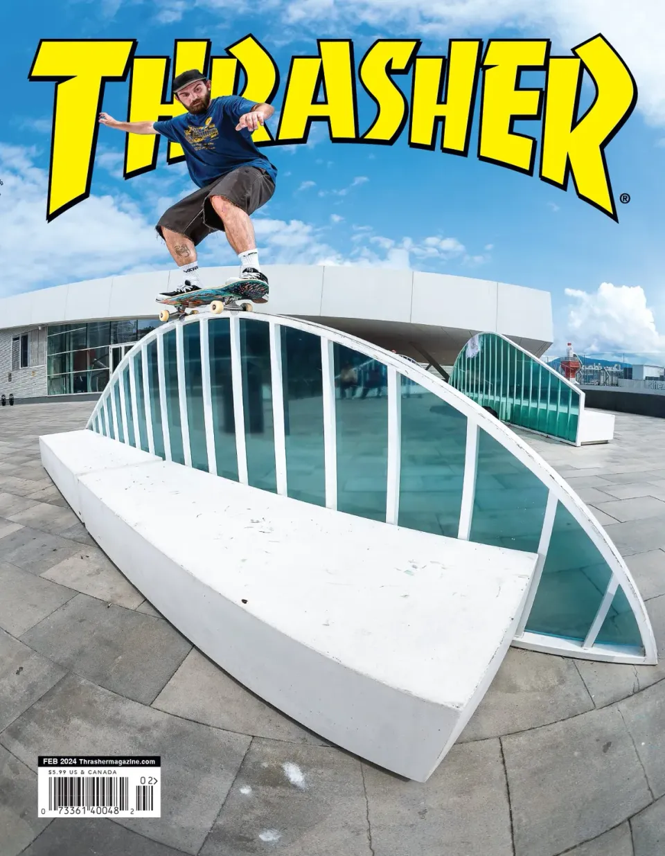 Thrasher Magazine februar 2024 blad GX España