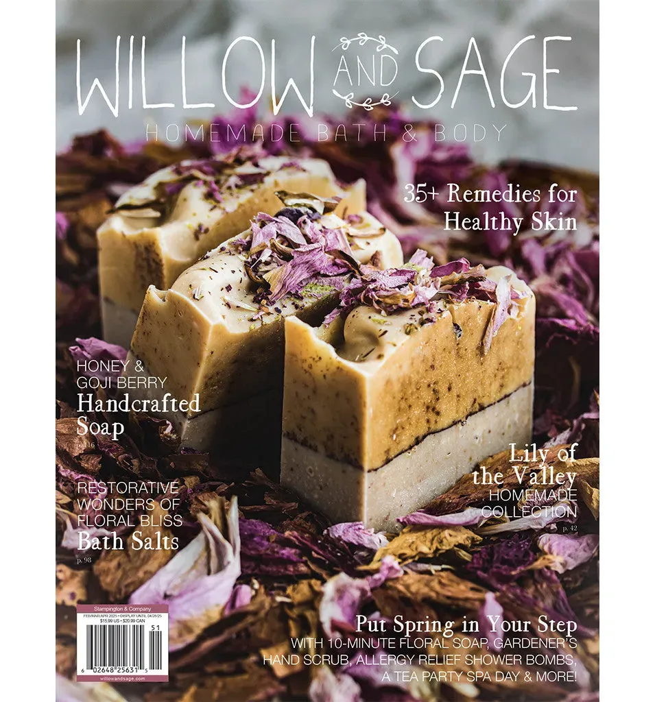 Stampington Willow and Sage Spring 2025 blad vår bad og kropp
