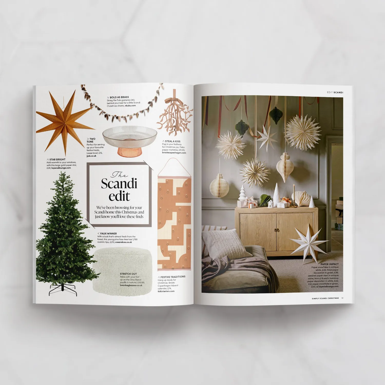 Simply Scandi Christmas Special 2023 blad papir jul