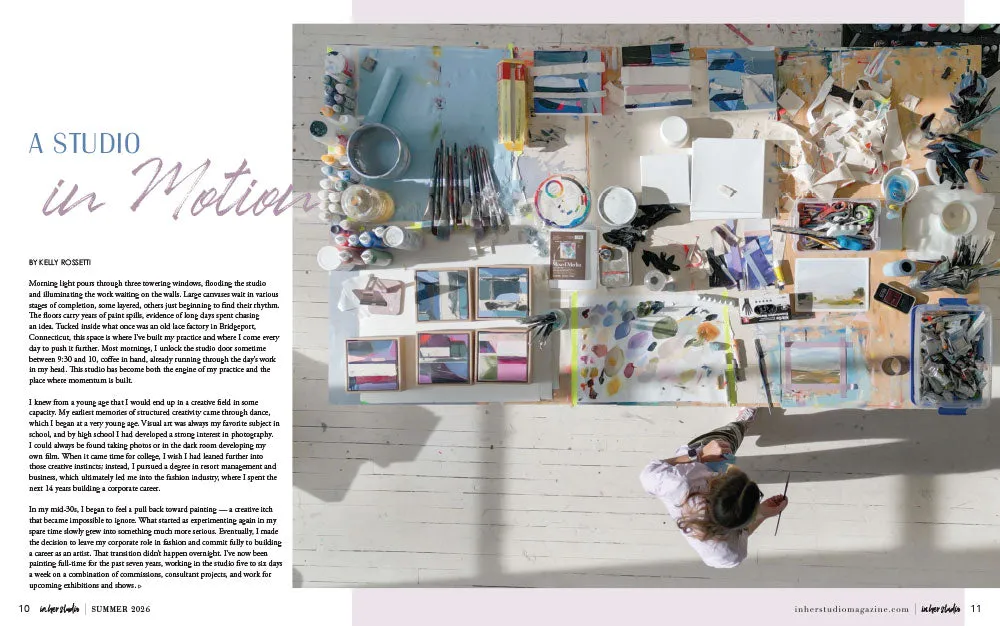 Stampington In Her Studio Summer 2026 blad sommerutgave atelier