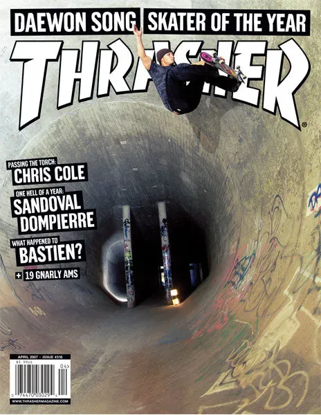Thrasher april 2007 SOTY Daewon Song blad