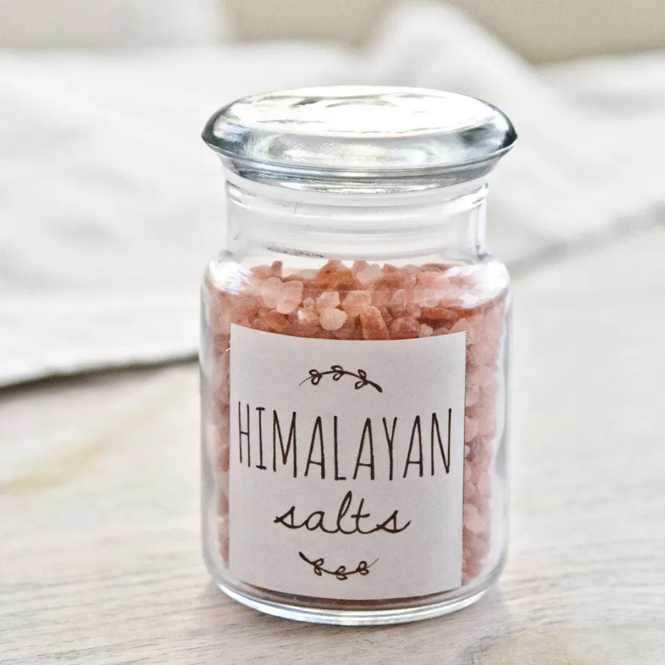 Stampington Rosa Himalayasalt krukke 4 oz grovt badesalt