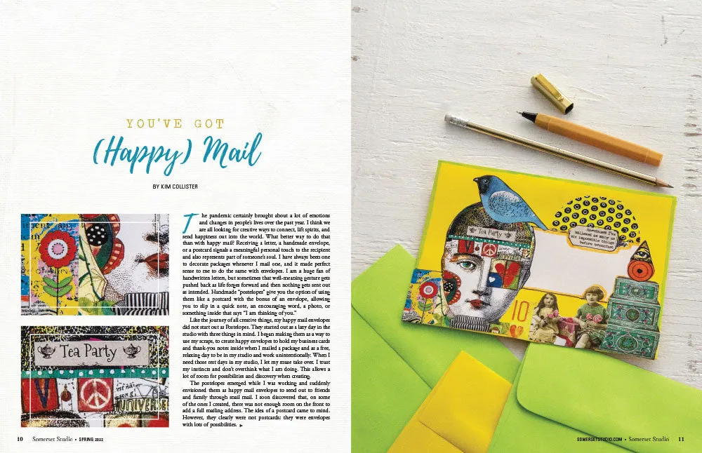 Stampington Somerset Studio Spring 2022 blad digitalutgave PDF