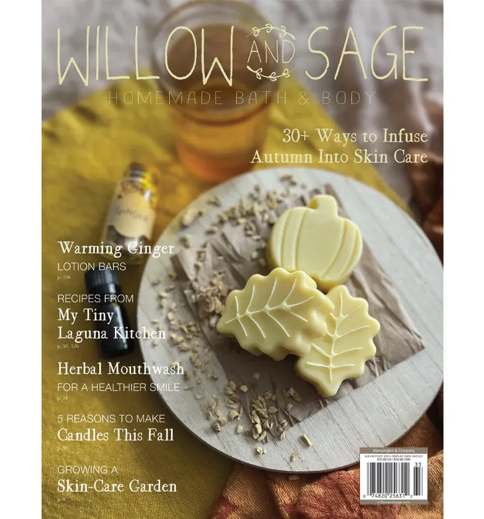 Stampington Willow and Sage Autumn 2023 blad digital hudpleie