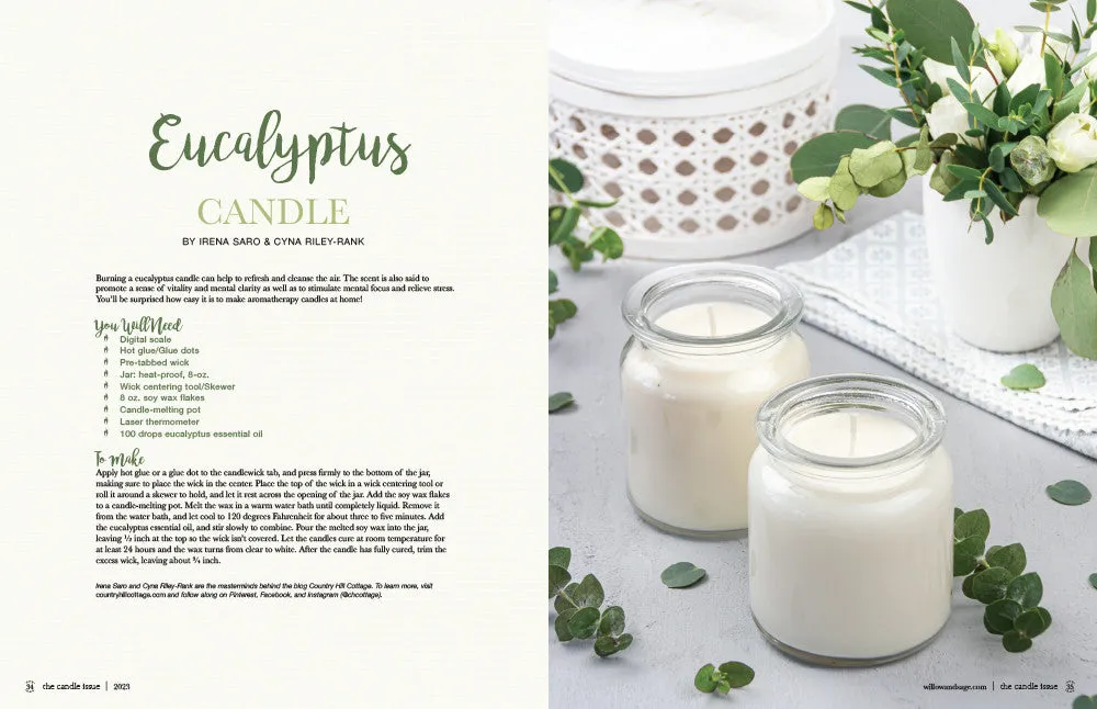 Stampington The Candle Issue Volume 3 blad lysstøping duftlys