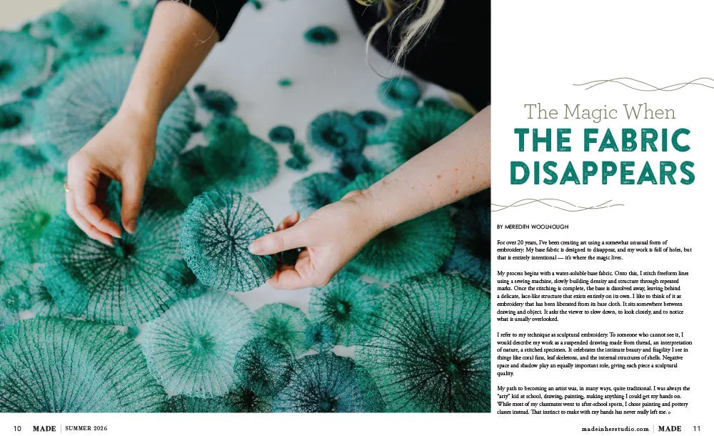 Stampington MADE In Her Studio Summer 2026 blad – håndverk